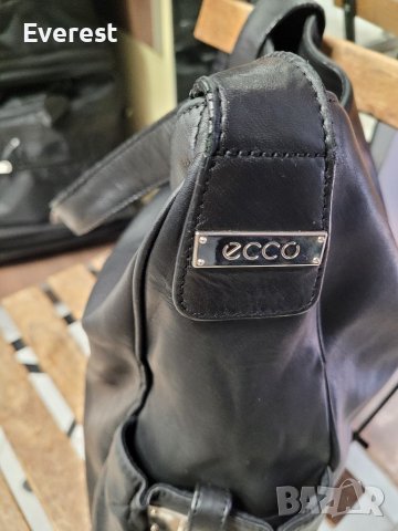 ECCO естествена кожа дамска,черна чанта ,тип ТОРБА ( 350 лв в интернет), снимка 15 - Чанти - 38985899