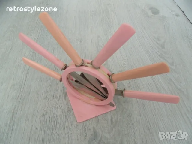 № 7914 комплект 6 броя стари прибори / ножчета   - с поставка   