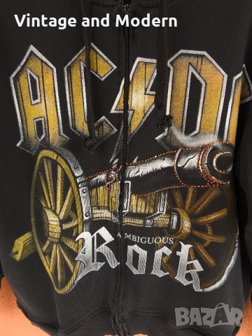 AC/DC BIG GUN дамски суичър с качулка L/XL, снимка 2 - Суичъри - 34179838