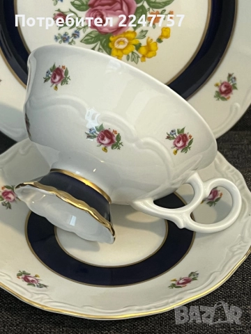 Троен сет порцелан Weimar Katharina , снимка 2 - Антикварни и старинни предмети - 51591912