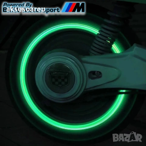 Комплект нови 16 бр. светещи капачки за вентили, флуоресцентни нощни светещи за декорация на кола, снимка 16 - Аксесоари и консумативи - 53901427