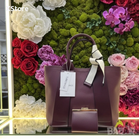 Елегантна бордо чанта 2 в 1 – стил и удобство за всяка жена, снимка 2 - Чанти - 52571999