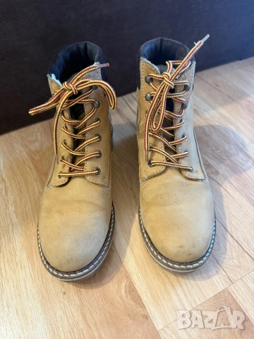 Tamaris дамски боти от набук, снимка 5 - Дамски боти - 53081630