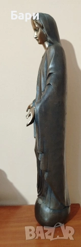Стара бронзова статуя на Дева Мария/Света Богородица/Madonna, снимка 9 - Колекции - 53035417