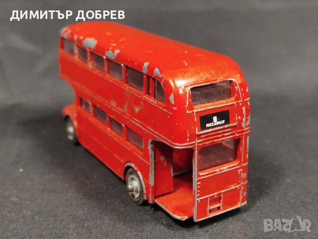 СТАРА РЕТРО МЕТАЛНА КОЛИЧКА АВТОБУС BUDGIE TOY ENGLAND AEC LONDON BUS, снимка 3 - Колекции - 47338806