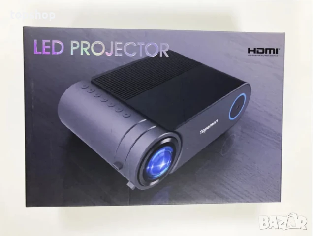 НОВ ТЕСТВАН Видео проектор Toperson HD Dolby WiFi Bluetooth 8000 лумена,1080P, снимка 8 - Плейъри, домашно кино, прожектори - 50552503