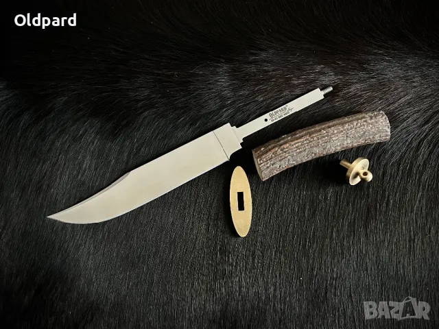 Висококачествено голямо острие Bowie  (за монтиране на нож). от стомана 440C с месингова гарда., снимка 10 - Ножове - 47759618