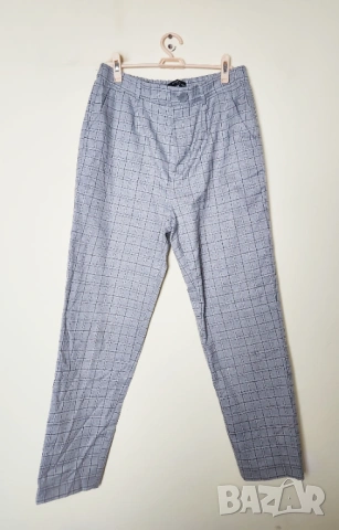 Дамски панталони Reserved сиво каре, снимка 2 - Панталони - 54125800