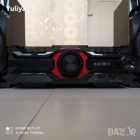 Panasonic SC-AKX320 / 450W DJ Audio System – Bluetooth, USB, CD – Отлично състояние, снимка 3 - Аудиосистеми - 54174078