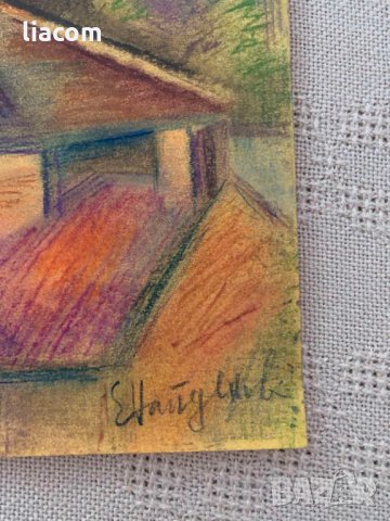 ЕЛКА НАЙДЕНОВА градски пейзаж – Пастел, снимка 4 - Картини - 33871188