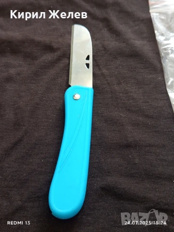 Джобен нож много красив стилен дизайн здрав 43876, снимка 2 - Ножове - 51129512