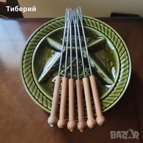 Керамични чинии за фондю Франция, снимка 4 - Чинии - 52041019