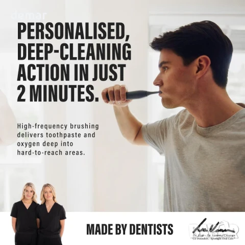 Spotlight Oral Care - Електрическа четка за зъби White Sonic - Възрастни и деца 7+, снимка 3 - Други - 51104518