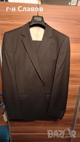 PIERRE CARDIN Paris 100 Wool Slime Fit 56R , снимка 12 - Костюми - 52100859