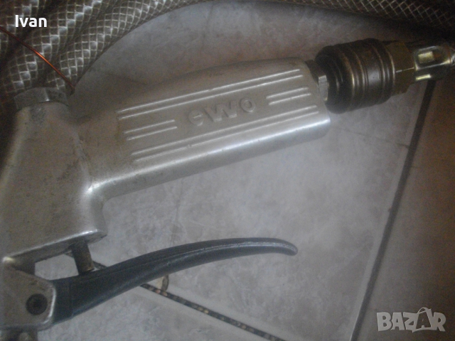 EWO-Немски Профи Пистолет почистване ръжда с въздух от компресор Комплект-10м Маркуч/Редуцир Вентил, снимка 15 - Компресори - 44670563