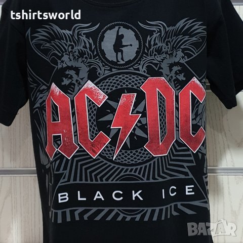 Нова детска тениска с дигитален печат на музикалната група AC/DC - BLACK ICE, снимка 3 - Детски тениски и потници - 40680106