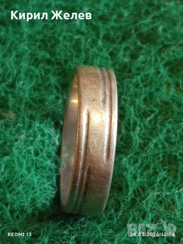 Класически модел сребърен пръстен тип халка орнаментиран стилен 46147, снимка 2 - Пръстени - 54005375