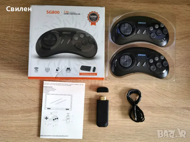 SEGA MEGA DRIVE 2 HDMI с БЕЗЖИЧНИ контролери и 5000 игри