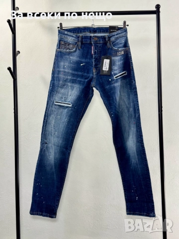 Icon DSQUARED2 Мъжки Сини Дънки С Накъсан Ефект Код V.B.87, снимка 3 - Дънки - 52797073