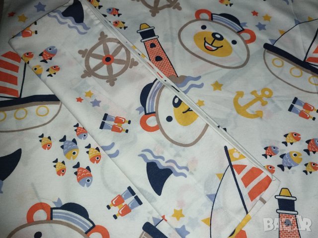 Нови детски калъфки - мече моряче , снимка 2 - Спално бельо и завивки - 42662806