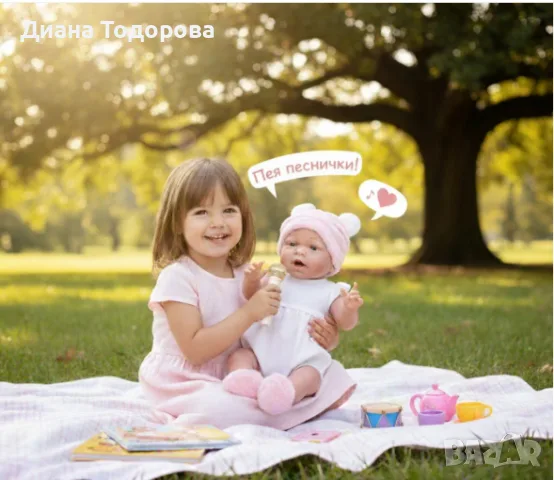 Реалистична бебе кукла Pure Baby – ПЕЕ НА БЪЛГАРСКИ ЕЗИК (45 см) 