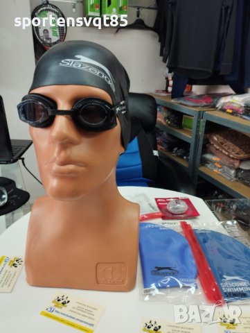 ПРОМО Slazenger оригинални очила или шапка за плуване или тапи за нос различни цени, снимка 6 - Водни спортове - 37185735
