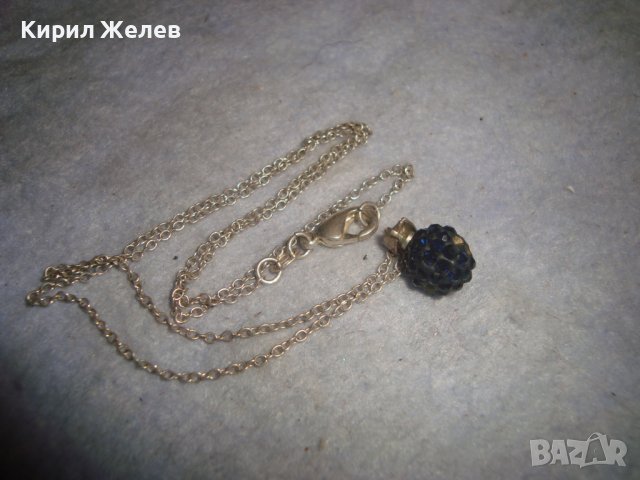 СТАРО НЕЖНО КОЛИЕ АРТ МЕДАЛЬОНЧЕ ФИНА ПОСРЕБРЕНА СТОМАНЕНА ВЕРИЖКА 31447, снимка 5 - Колиета, медальони, синджири - 38041808