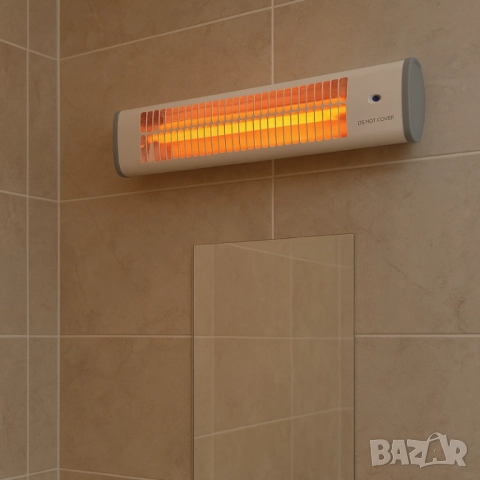 Кварцова отоплителна печка за баня Rosberg – 1200W, бял, снимка 5 - Друга електроника - 51852398