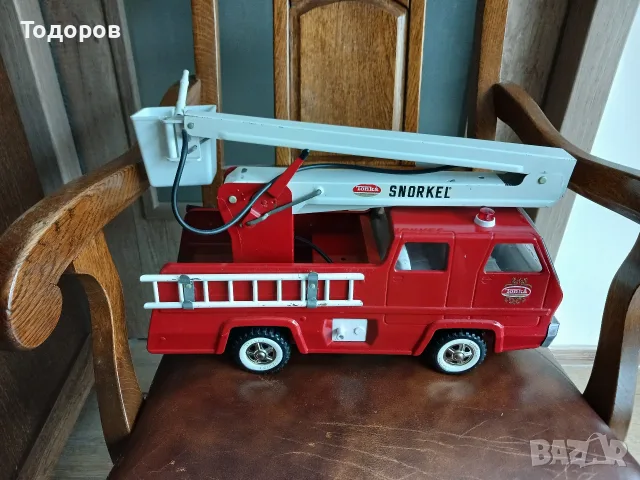 Ретро ламаринена играчка количка  пожарна Tonka 