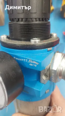 Пневмо подготвяща група 1 цол с манометър до 12bar и филтър, снимка 3 - Други машини и части - 49774049