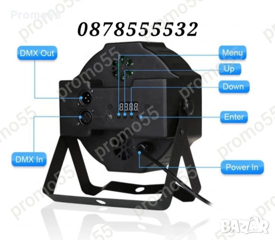 LED Диско Парти Прожектор, Диско Лазер, Проектор, 36 Led, RGB, снимка 9 - Друга електроника - 42682396