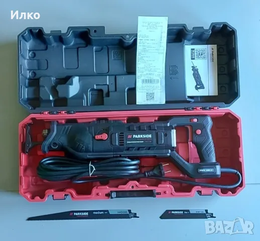 Саблен трион Parkside PPFS 1200 A1, снимка 2 - Триони и циркуляри - 56393442