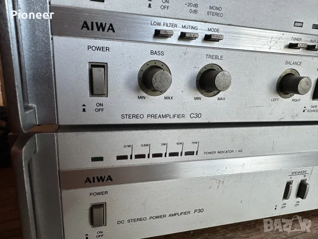 aiwa c30/p30 ampli pre , снимка 2 - Ресийвъри, усилватели, смесителни пултове - 55894289