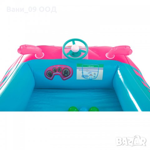 Надуваема кола "Барби" с включени 25 топки за игра, снимка 6 - Надуваеми играчки - 31053401
