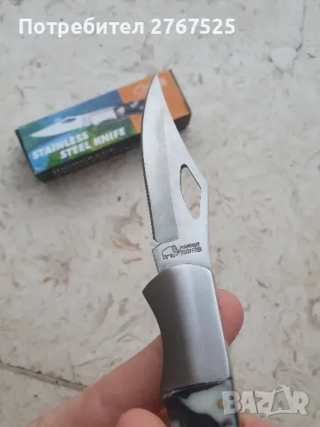 Джобен Туристически нож Mammut Rostfrei Неръждаем, снимка 2 - Ножове - 48450390