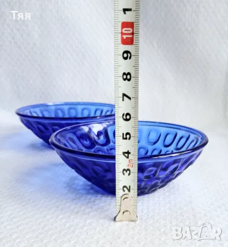 Стъклена посуда в синьо , снимка 2 - Други - 49976591