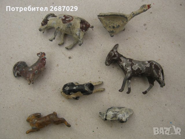7 бр. стари оловни части от фигурки, фигури, фигура, снимка 4 - Други ценни предмети - 31623760
