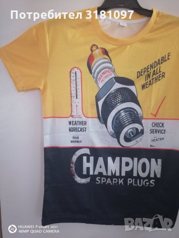 Качествена тениска фанелка с емблеми и надписи Motul Shell Castrol Champion , снимка 12 - Тениски - 34310183