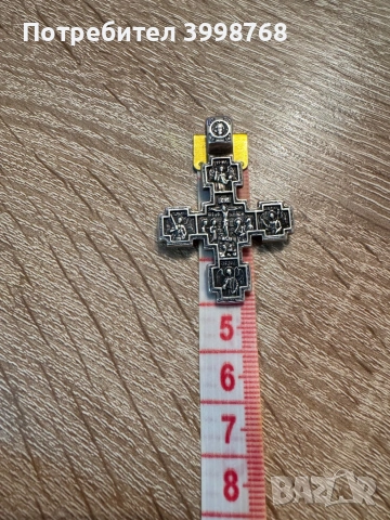 Сребърен кръст и поръчков медальон, снимка 3 - Колиета, медальони, синджири - 54207628