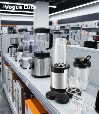 Нутриблендер 9 в 1, 900 W, 3 чаши, BPA-free Tritan и To-Go капак