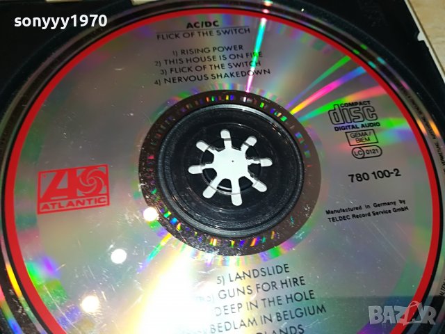 ⭐️AC/DC FLICK OF THE SWITCH CD 0210221632, снимка 7 - CD дискове - 38192608
