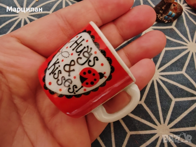 Миниатюрна чашка, снимка 4 - Колекции - 51523616