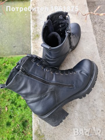 Топли боти естествена кожа , снимка 3 - Дамски боти - 35137893