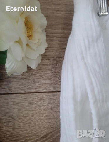 Нови къси бели панталонки H&M , снимка 6 - Къси панталони и бермуди - 51518500