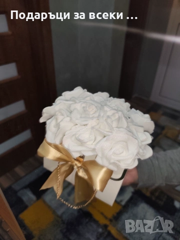 Вечни рози в подаръчна кутия , снимка 3 - Декорация - 53249074