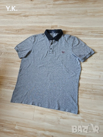 Оригинална мъжка тениска с яка Fred Perry, снимка 2 - Тениски - 50562873