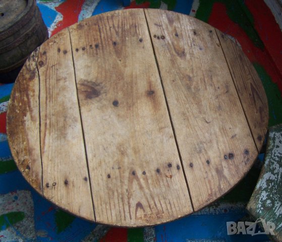 Стара ниска маса софра паралия синия, дървена, дърво, снимка 1 - Други - 31998274