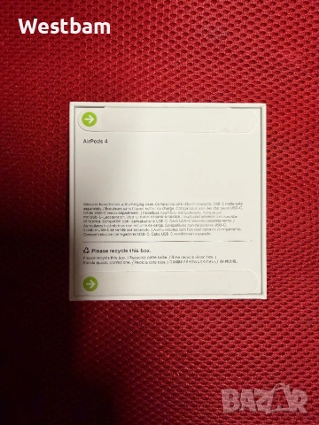 Air pods 4 нови запечатани , снимка 2 - Bluetooth слушалки - 53935394