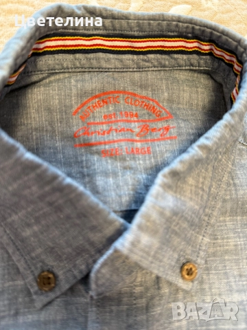 Мъжка риза Christian Berg- размер L, снимка 2 - Ризи - 51554808
