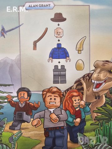 Lego книга с minifigure Alan Grant Jurassic World - Time to play! Джурасик свят - Време е за игра, снимка 3 - Фигурки - 42480467
